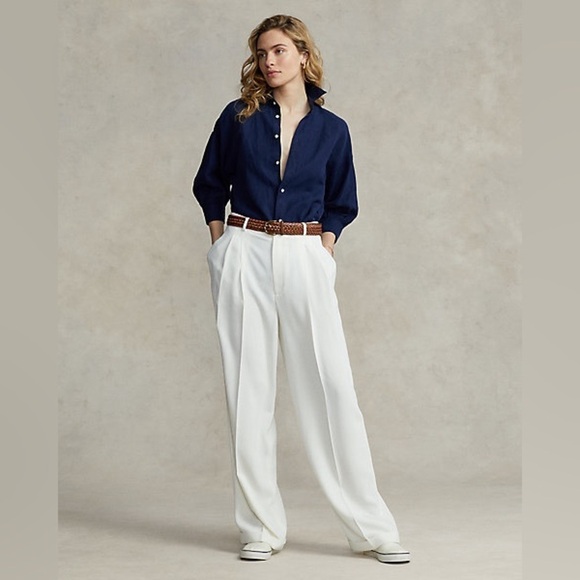 POLO RALPH LAUREN Relaxed Fit Linen-Silk Twill Shirt . - Picture 1 of 13